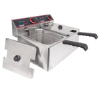 Deep Fryer Winco EFT-32 Two 16 lb oil tanks