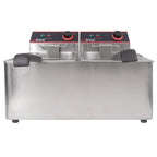 Deep Fryer Winco EFT-32 Two 16 lb oil tanks