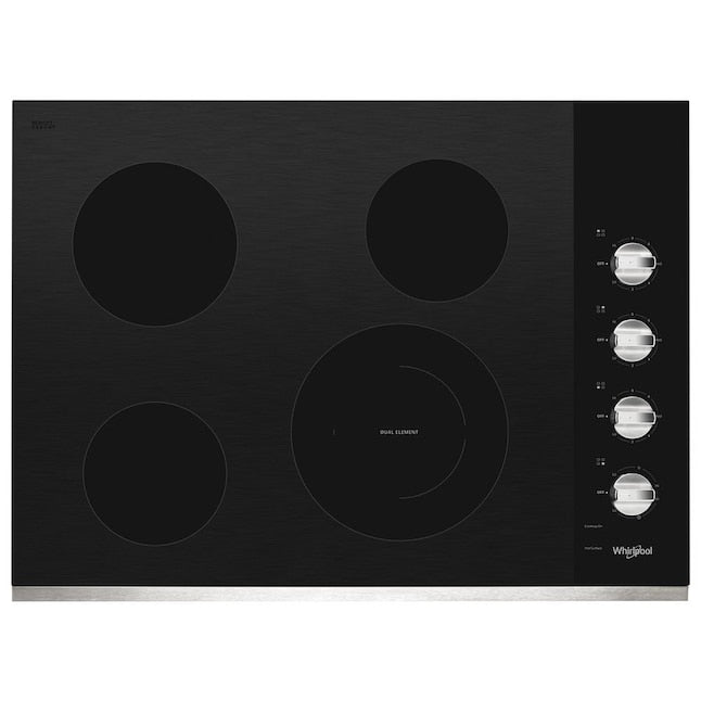 Electric Cooktop Whirlpool WCE55US0HS Four elements