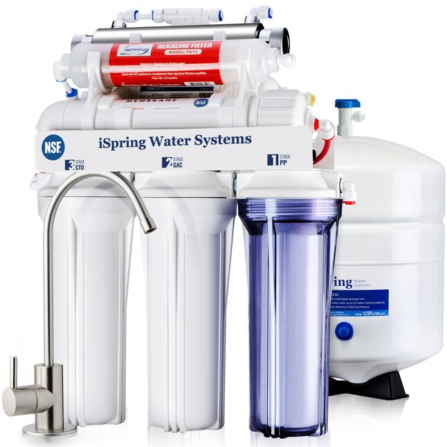 Reverse Osmosis System iSpring RCC7AK-UV 75 GPD Alkaline UV