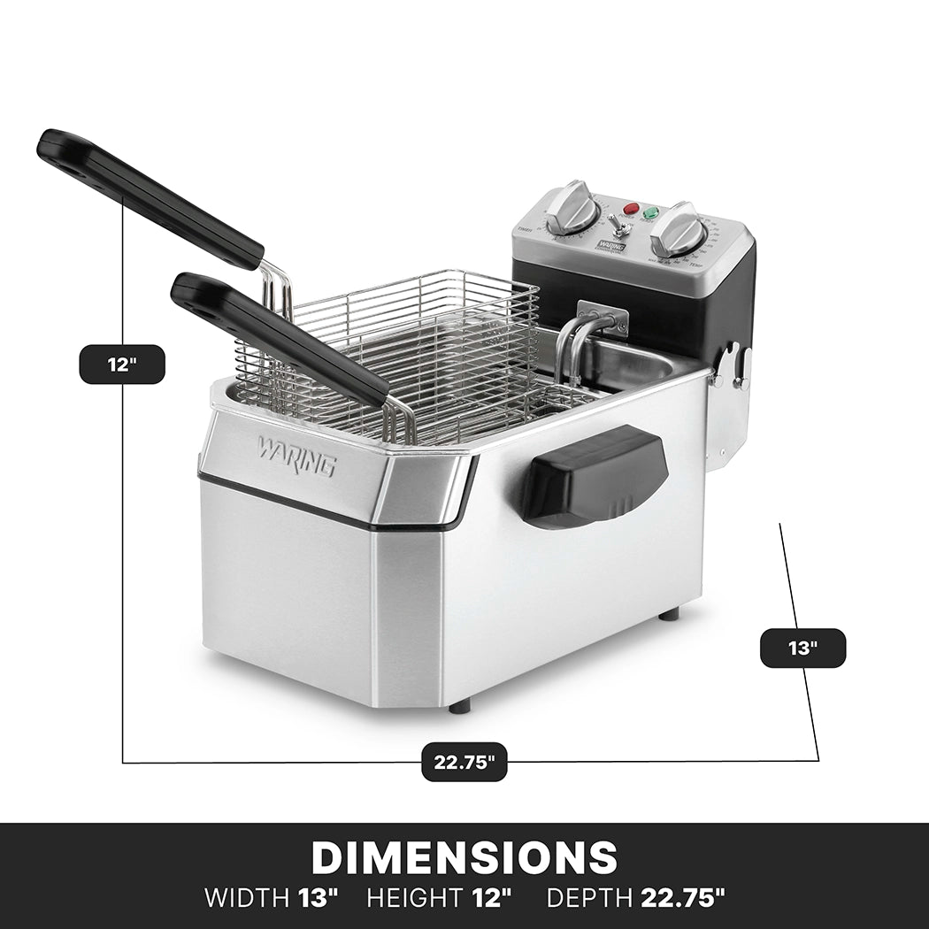 Deep Fryer Waring WDF1000 10 lb oil capacity