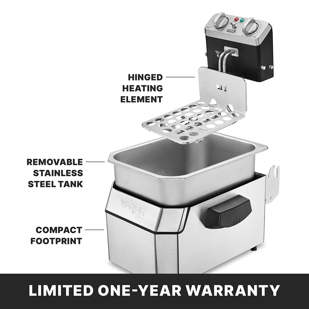 Deep Fryer Waring WDF1000 10 lb oil capacity