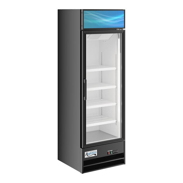 Commercial Refrigerator Avantco GDC-15-HC 13.5 Cu Ft Black Right-Hinged