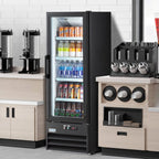 Commercial Refrigerator Avantco GDC-10-HC 8.5 Cu Ft Black Right-Hinged