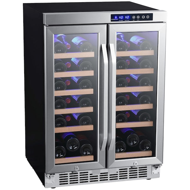 Wine Cooler EdgeStar CWR362FD 36-Bottle Dual-Zone French Door