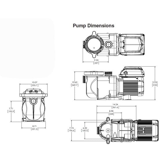 variable speed pool pump Pentair 342001 — 1.5 HP, 115/230V