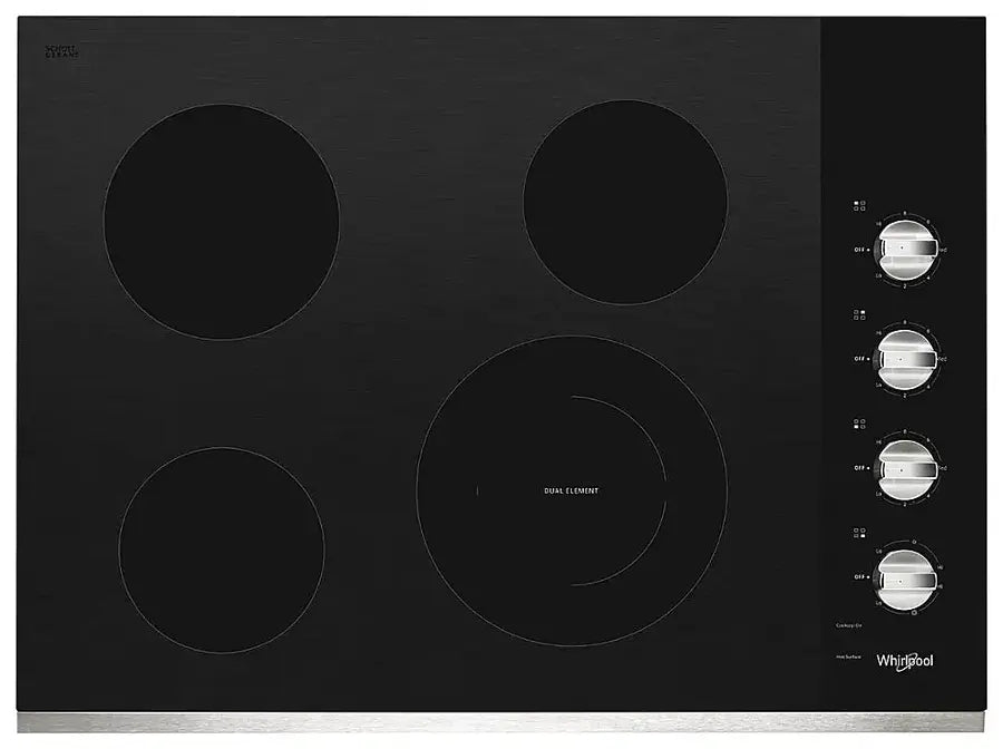 Electric Cooktop Whirlpool WCE55US0HS Four elements