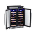 Wine Cooler EdgeStar CWR362FD 36-Bottle Dual-Zone French Door