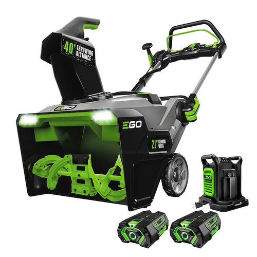 cordless snow blower EGO SNT2112 — 56V, two 5.0Ah batteries