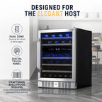 Wine Cooler NewAir AWR-460DB 46-Bottle Dual-Zone Built-In