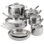 Stainless Steel Cookware Set Tramontina 80116/249DS Signature 12-Piece Tri-Ply Stainless