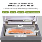Vacuum Sealer VacMaster VP215 Chamber 11.25 x 15.25 x 5 in