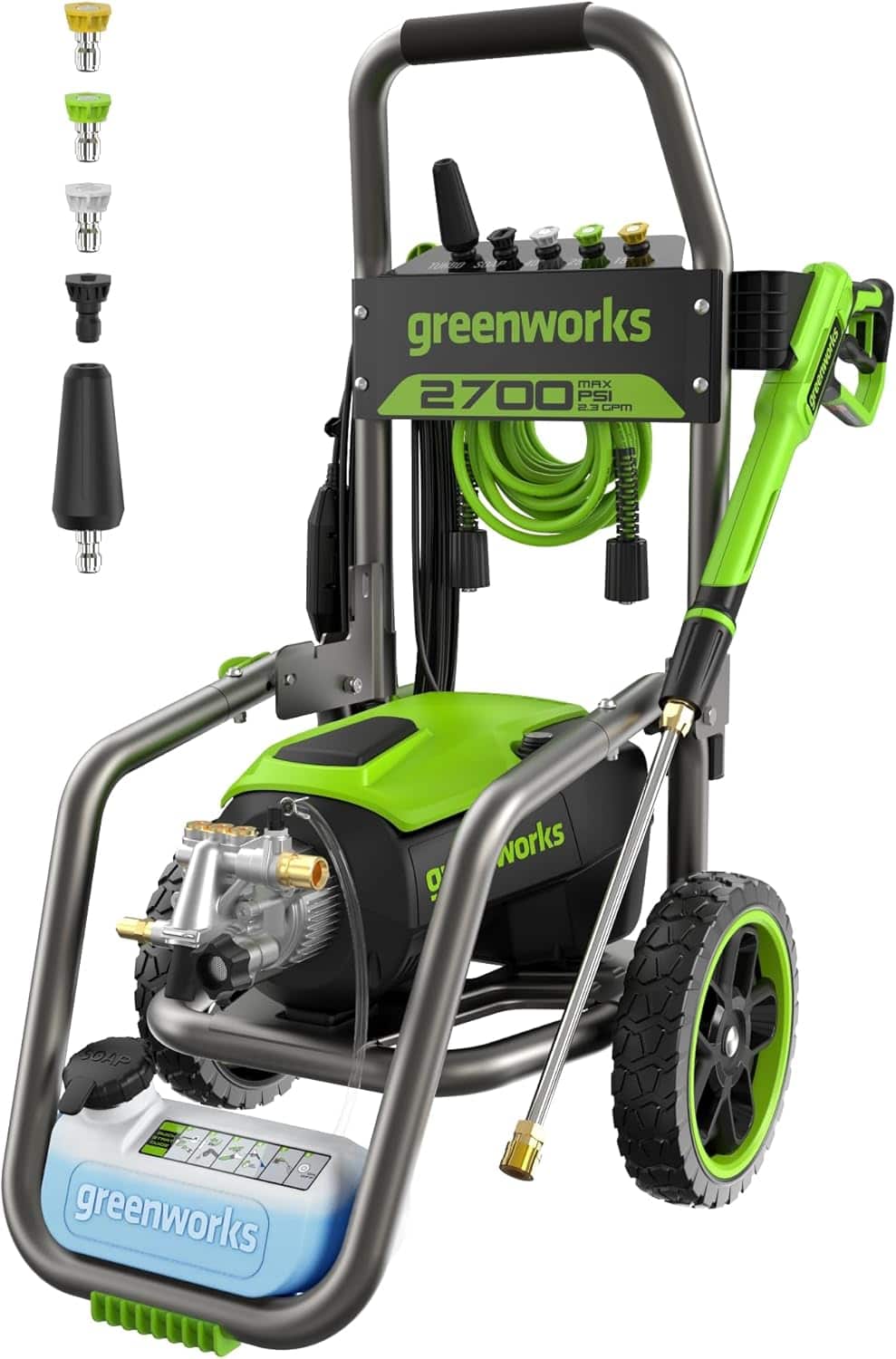 electric pressure washer Greenworks GPW2702A — 2700 PSI brushless