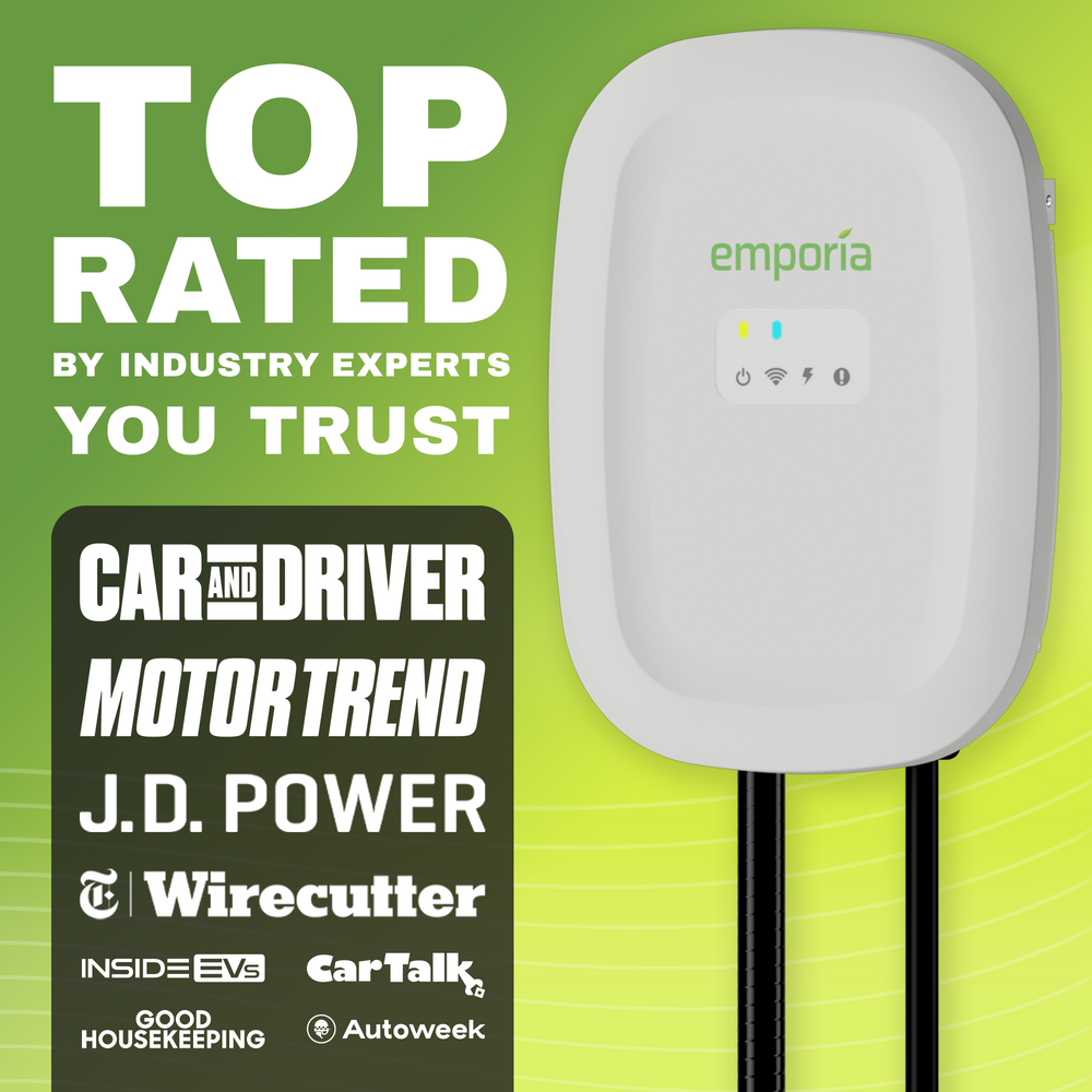 level 2 ev charger Emporia EV Charger 48A — Hardwired Wi-Fi model