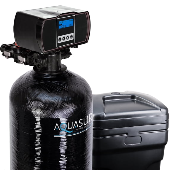 water softener system AQUASURE AS-HS48FM — 48,000-grain fine-mesh resin