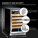 Wine Cooler Whynter BWR-541STS 54-Bottle 24-Inch Built-In