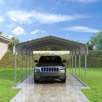 metal carports VersaTube CCP12207 — 12x20x7 galvanized-steel single-car carport kit