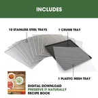 Food Dehydrator Excalibur DH10SSSS13 10 Stainless Trays 800W