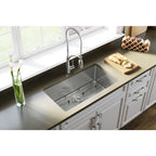 Stainless Steel Kitchen Sink Elkay EFRU311610TC Single bowl