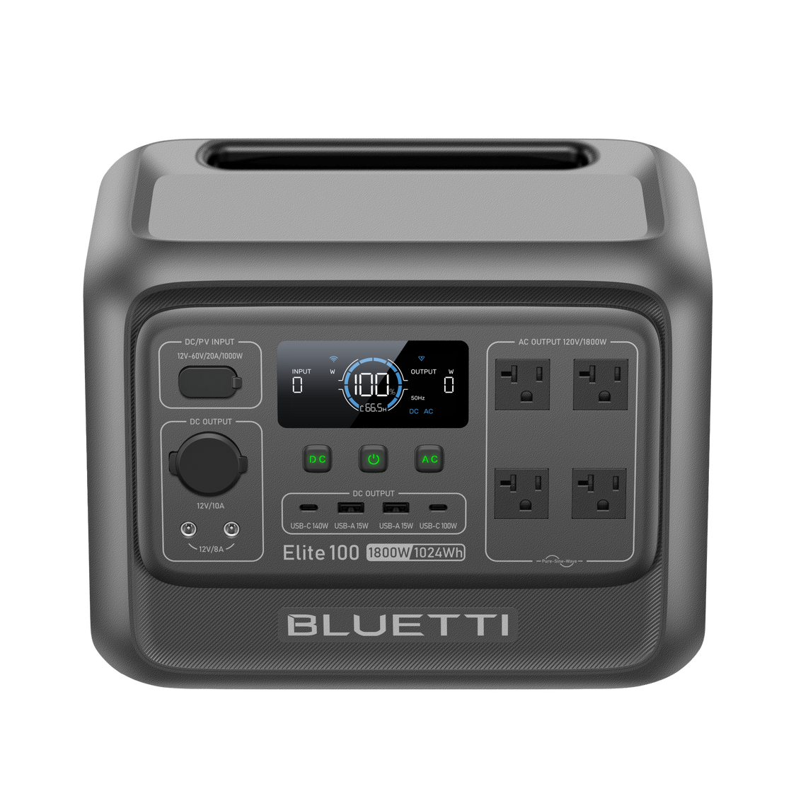 portable power station BLUETTI Elite 100 V2 — 1,024Wh standalone