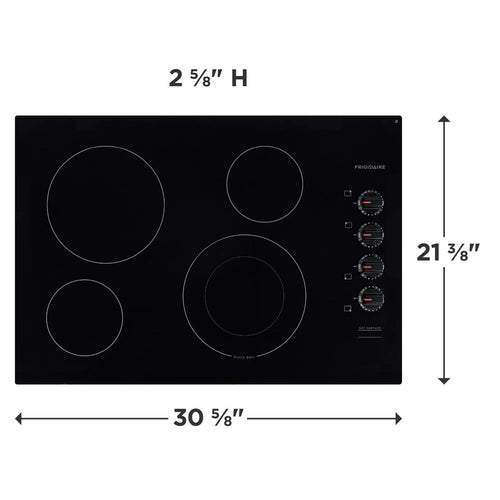 Electric Cooktop Frigidaire FFEC3025UB Four elements