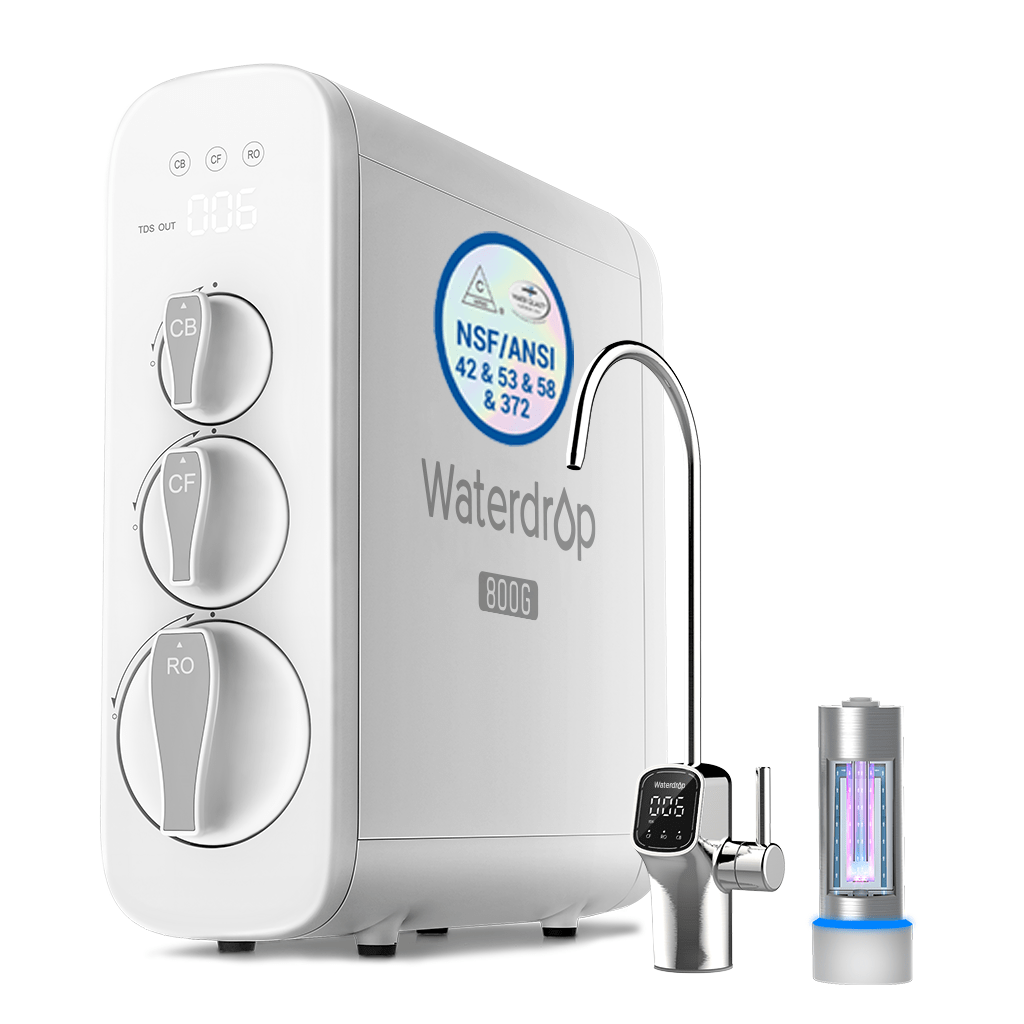Reverse Osmosis System Waterdrop G3P800 800 GPD; 3:1 pure-to-drain ratio
