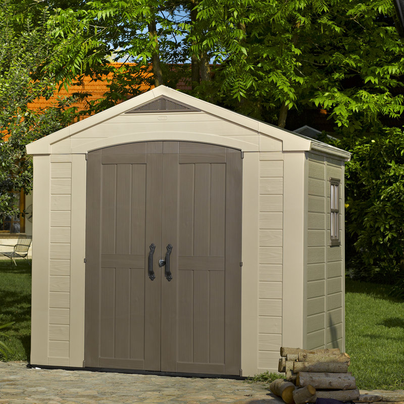 plastic shed Keter Factor 8x6 — Resin shed with floor