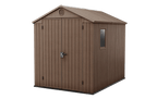 plastic shed Keter 262217 — 6x8-foot brown resin shed with integrated floor