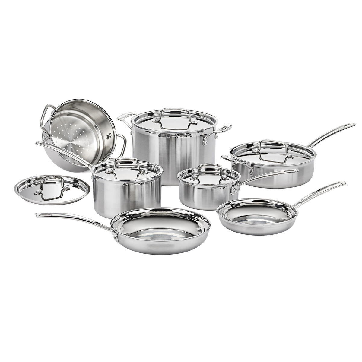 Stainless Steel Cookware Set Cuisinart MCPS-12N 12 pieces