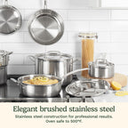 Stainless Steel Cookware Set Cuisinart MCPS-12N 12 pieces