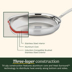 Stainless Steel Cookware Set Cuisinart MCPS-12N 12 pieces