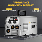 flux core welder SSIMDER MIG-140S — 110/220V 140A flux-core MIG / Stick / Lift-TIG kit
