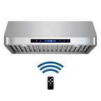 Under Cabinet Range Hood Cosmo COS-QS75 30-Inch Stainless Steel 500 CFM