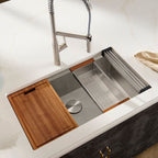 Stainless Steel Kitchen Sink Ruvati RVH8300 Single bowl