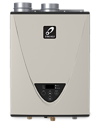 propane tankless water heater Takagi T-H3-DV-P — 10 GPM, condensing