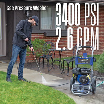 gas pressure washer Westinghouse WPX3400 — 212cc axial-cam