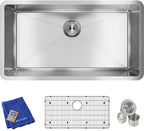 Stainless Steel Kitchen Sink Elkay EFRU311610TC Single bowl