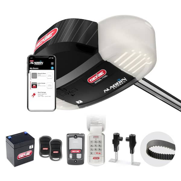 smart garage door opener Genie 7155L-TKSV — 1 HPc belt drive with Wi-Fi, integrated LED lighting and battery backup