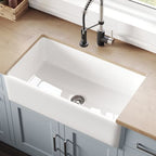 Farmhouse Kitchen Sink Kraus KFR1-33GWH Single bowl