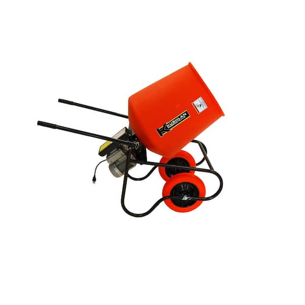 concrete mixer Kushlan 350DD — Electric polyethylene drum