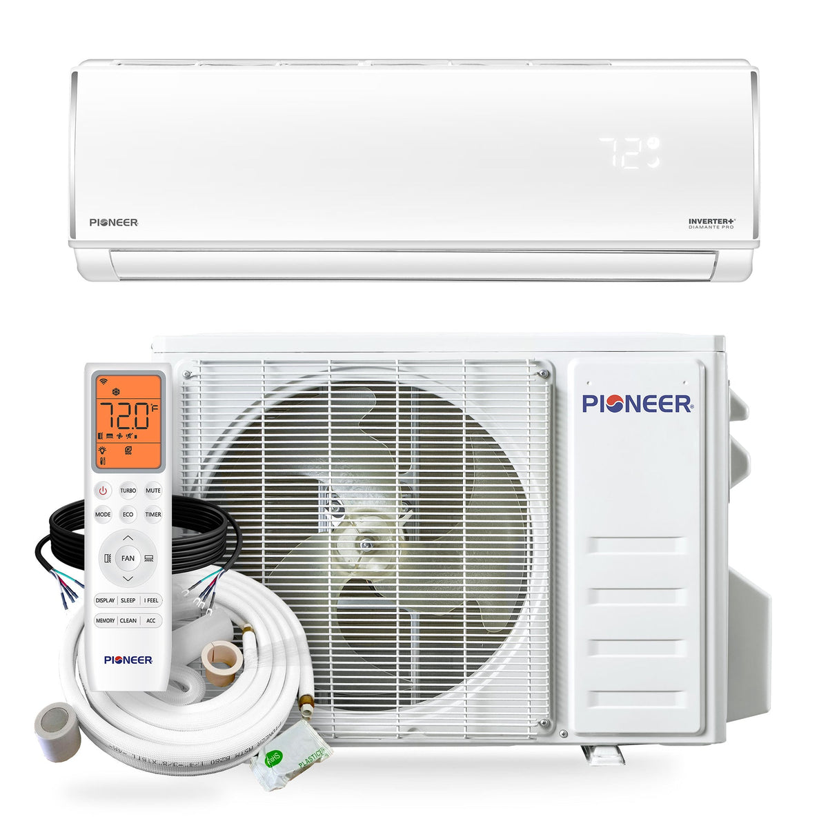 mini split ac and heat Pioneer WYT018GLSI20RL — 18,000 BTU 21 SEER2
