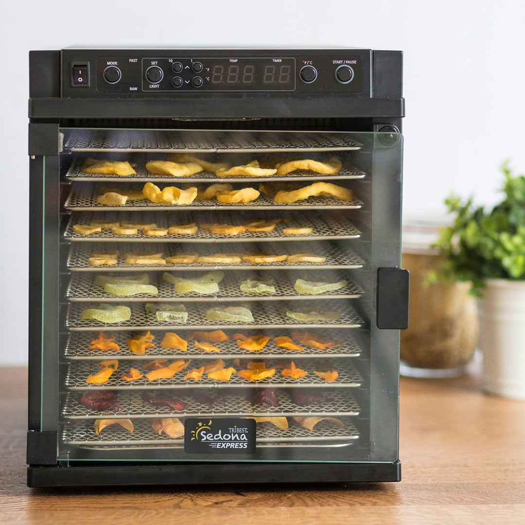 Food Dehydrator Tribest SDE-S6780-B 11 Stainless Trays Digital Controls