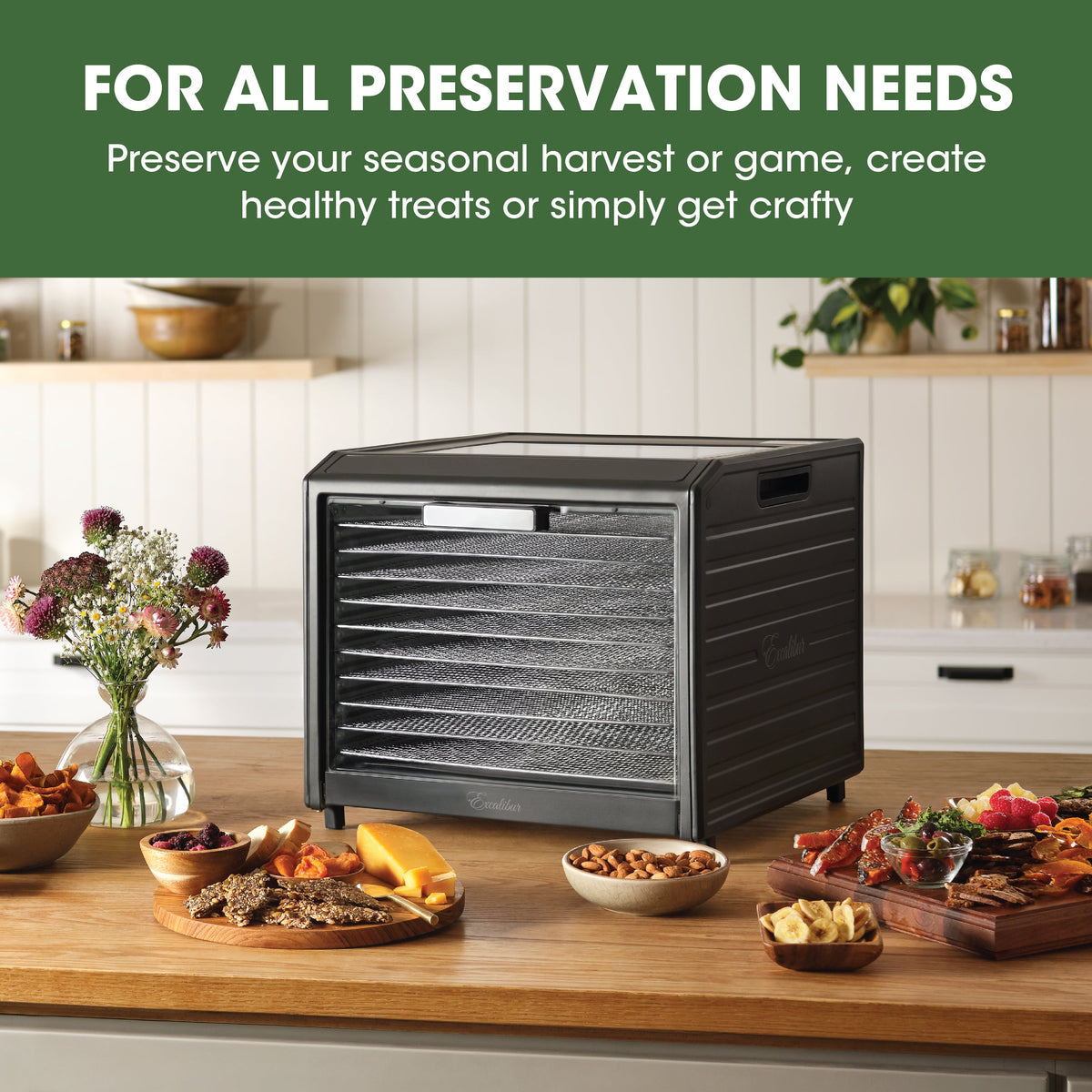Food Dehydrator Excalibur DH10SSSS13 10 Stainless Trays 800W